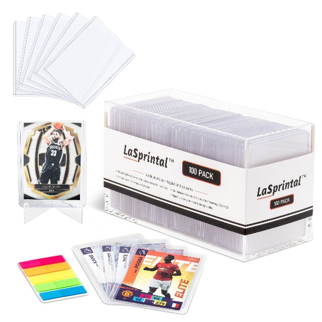 100pcs LaSprintal Top Loaders Bundle/Handmade Acrylic Box (Without Lid)